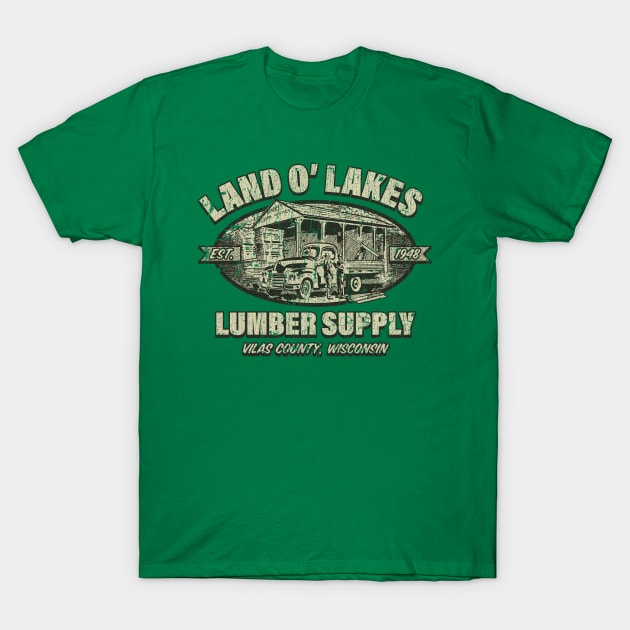 Land O’ Lakes Lumber Supply 1948 T-Shirt by JCD666